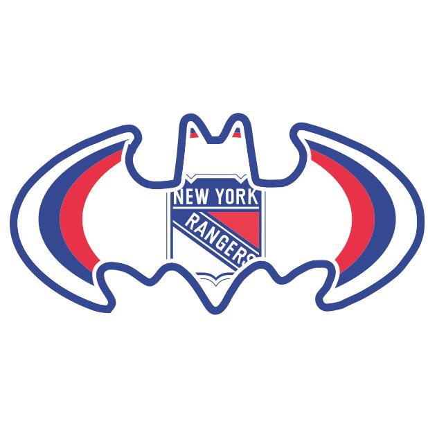 New York Rangers Batman Logo fabric transfer
